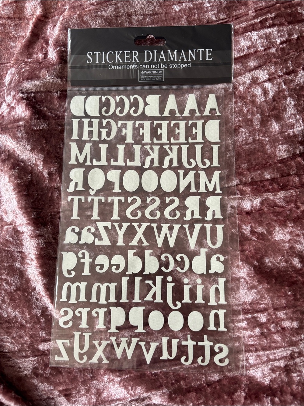 Set of Alphabet Scrapbook Stickers - Picture 5 of 13